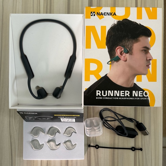 Bone Conduction Headphones Runner Neo Bluetooth 5.2 Open Ear Headphones Dual Mic
